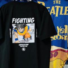 ドラゴンボール Tシャツ メンズ 半袖 大人悟空 トレーニング 修行 ブラック