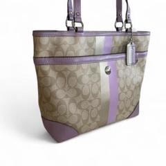 COACH コーチ トートバッグ F14477 シグネチャー ベージュ PVC