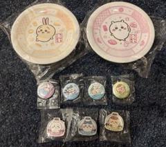 ちいかわ　くら寿司　オリジナル寿司皿　ちいかわ　うさぎ 缶バッジ　マグネット