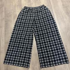 美品‼️agnes b‼️チェックのワイドパンツ - メルカリ