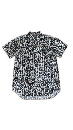 BLACK COMME des GARÇONS レオパード半袖シャツ XL