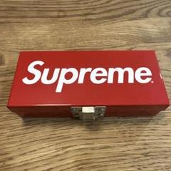 supreme メタルストレージボックス　赤　缶　小サイズ　インテリア　小物収納 Supreme Small Metal Storage Box Red - SS17 - US