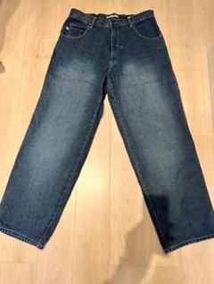 USA古着 pellepelle デニムパンツ ワイド ルーズ B系 baggy Used 90s-00s pelle pelle Blue White Wide Denim Pants Size