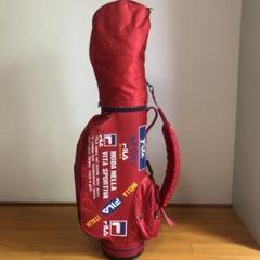 tacohideki　FILA GOLF キャディバッグ 赤 FILA フィラ キャディバック レッド フード付き 2.6kg - メルカリ