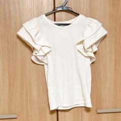 ZARA トップス フリル ホワイト S