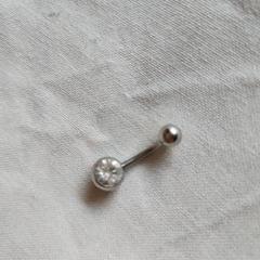シルバー ボディピアス へそピアス
