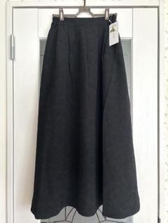 Honeys ハニーズ 新品 ジャカードロングスカート フレアスカート ブラック