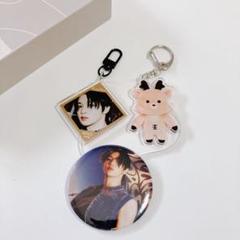 RIIZE ソンチャン シュシュ キーリング ピンバッジ アクリルキーホルダー RIIZE FAN-CON グッズ ソンチャン アクスタ アクリル