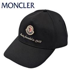 新品　MONCLER　モンクレール　キャップ　フェルトロゴ　帽子　刺繍