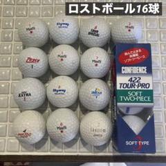 【匿名配送】ゴルフ　ロストボール16球セット コンフィデンス　一部新品