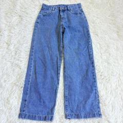 n786 美品✨ストレートデニムパンツ M ベーシック カジュアル スポーティー