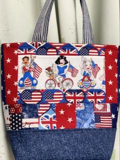 LoralieHarrisパッチワークトートバッグUSASTAR ハンドメイド7