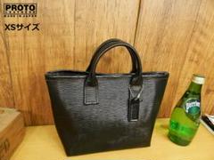 PROTO LEATHERS プロトレザー ブラック ミニトートバッグ XS PROTO LEATHERS プロトレザー ブラック ミニトートバッグ XS