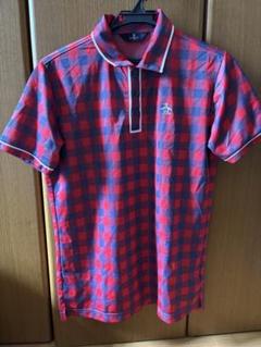Munsingwear 赤 チェック柄 ポロシャツ M