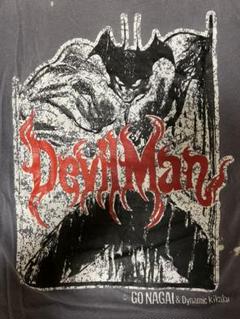 80'デビルマン　DEVILMAN Tシャツ　レアタグ デビルマン/DEVILMAN Tシャツ/不動明 デビルマン/黒/ 墓場の