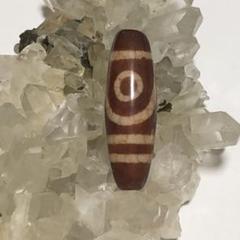 赤龍紋　二眼天珠