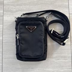 PRADA Re-Nylon スマートフォンケース ショルダーバッグ ブラック