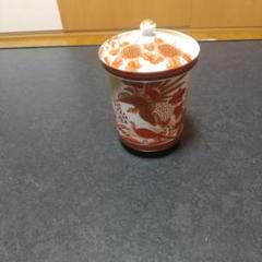 九谷焼啓峰 湯呑み 赤絵金彩鳳凰 蓋付き 2個組 - メルカリ