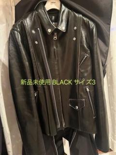 25AW SACAI LEATHER JACKET BLACK サイズ3