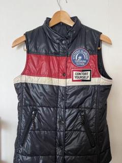HYSTERIC GLAMOUR ダウンベスト 黒赤 HYSTERIC GLAMOUR ダウンベスト 黒赤