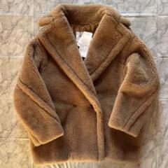 【a.a.a】MaxMara テディベア ショート コート　XSキャメル a.a.a様専用】MaxMara テディベア ショート コート XSキャメル