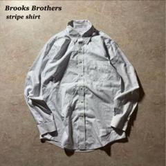 BROOKSBROTHERSストライプシャツ古着ホワイトCBOY美品L当時物レア