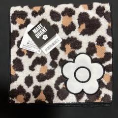 MARY QUANT ヒョウ柄ポケットタオルハンカチ