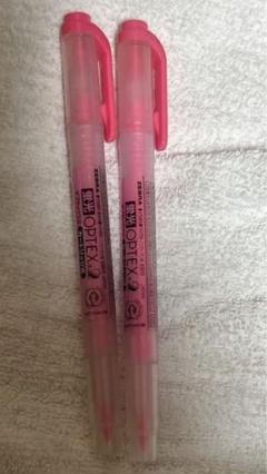 蛍光ペン　ピンク　2本　マーカー　300円以上のものとまとめ買いで100円のサムネイル