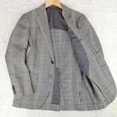 極美品 UNITED ARROWS ウールリネンテーラードJKT 玉虫色 48 極美品 UNITED ARROWS ウールリネンテーラードJKT 玉虫色 48