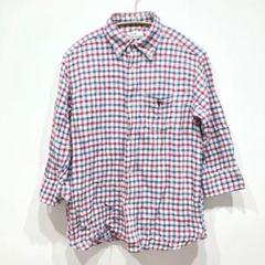 Coen(コーエン)サイズ:M シャツ　ホワイト　レッド　ブルー(チェック柄)