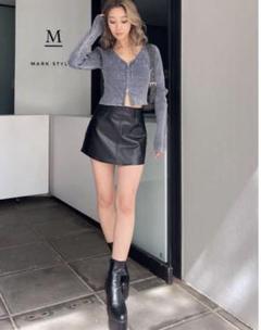 GYDA レザー　ミニスカート ジェイダ GYDA フェイクレザーZIPスカートライクショーパン