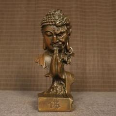 銅 細工 釈迦如来仏仏像 事務デスクトップ机 茶室 茶寵 置物 装飾品 工芸品 銅 細工 釈迦如来仏仏像 事務デスクトップ机 茶室 茶寵 置物