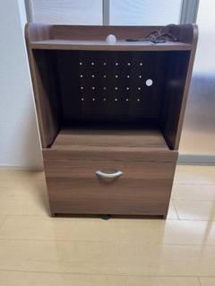 収納棚 コンパクト レンジボード レンジ台 キッチン 引き出し付き 状態良好