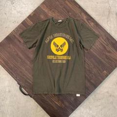 7SM1【ALPHA INDUSTRIES】半袖Tシャツ　カーキ　古着used
