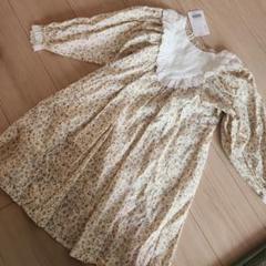 新品タグ付きアプレレクール木の実柄ワンピース120