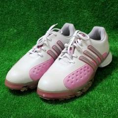 【adidas】アディダス シューズ ソフトスパイク♥️白 23.5cm 紐