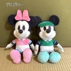 【新品未使用】ディズニー ミッキー&ミニー デココレ スポーティBIGぬいぐるみ