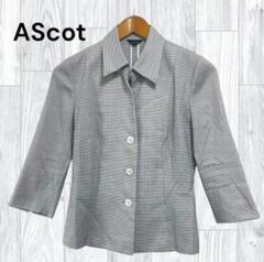 アスコット　Ascot チェック柄 テーラージャケット　S 〜　M