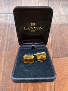 LANVIN ゴールド 六角形 カフリンクス