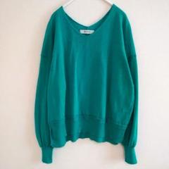 【美品】ナノユニバース ニット ウール100% グリーン ゆったり 38