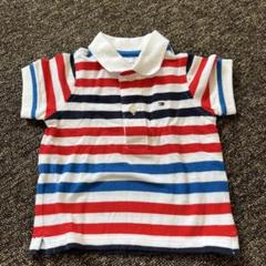【美品・匿名配送】Tシャツ 半袖 ボーダー 赤 青 黒 70 80 サイズくらい