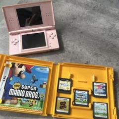 ニンテンドーDS Lite ピンク本体 カセット5つ付き