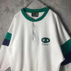 YK45 古着　スウェット　ハーフボタン　好配色　90s Y2K