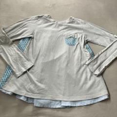 BREEZE リボン付きポケットの長袖カットソー 140cm