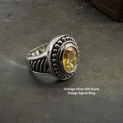 ヴィンテージ　リング　アンティーク　アメリカ　花　925 リング 11号】Vintage 925 silver flower ring ( ヴィンテージ シルバー