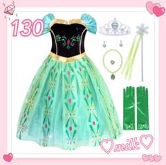 ドレス ワンピース 可愛い プリンセス 7点 セット 指輪 ネックレス ティアラ