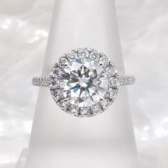 ★Brillar★ モアッサナイト リング 3.0ct