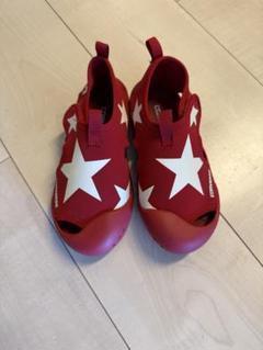 CONVERSE 星柄サンダル 18 .0cm レッド/ホワイト