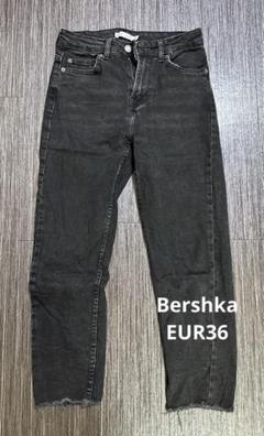 ☆ドイツ発*BERSHKA*新作*ローライズストレートデニム/GREY☆ Bershka Bootcut jeans - mottled dark grey - (Pre-owned