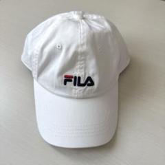 帽子　キャップ　 FILA ホワイト　ロゴ